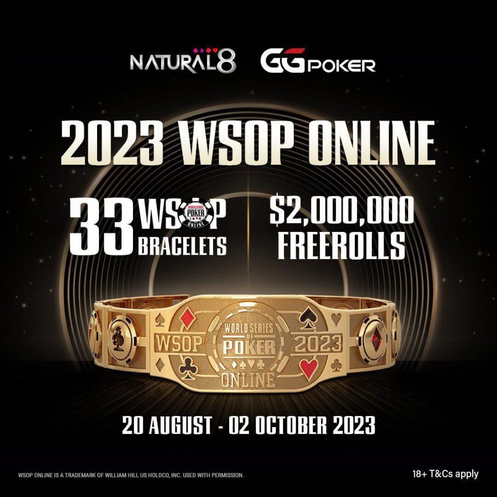 2023 年線上WSOP世界撲克錦標賽-Natural8