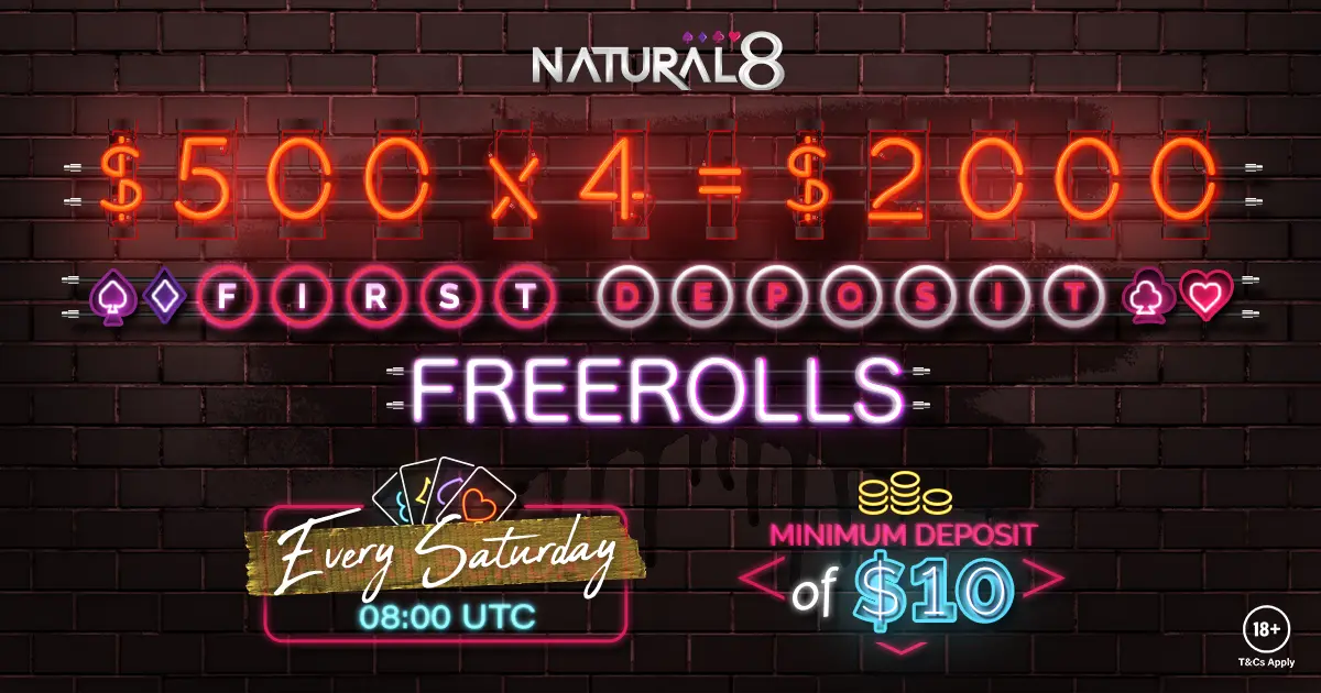 Natural8-首次存款免費賽